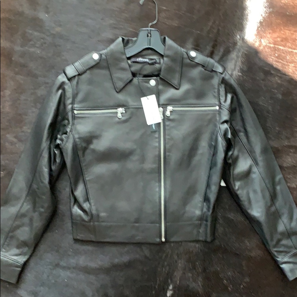 New with Tags J Brand Black Leather Biker jacket